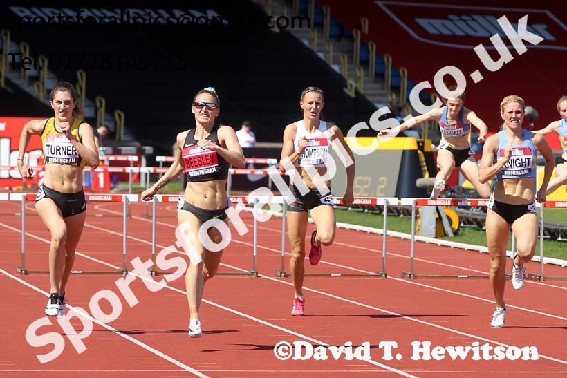 Womens 400 metres hurdles, 2019 Muller British Championships, Alexander Stadium, Birmingham. Photo: David T. Hewitson/Sports for All Pics